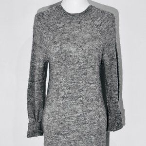 H&M GRAY MIDI SWEATER DRESS